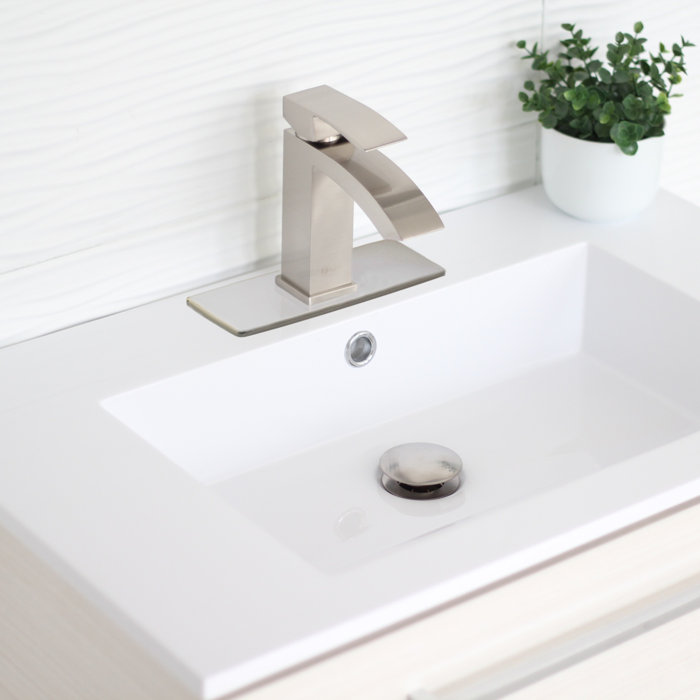 STYLISH Single Hole Bathroom Faucet Plate & Reviews Wayfair
